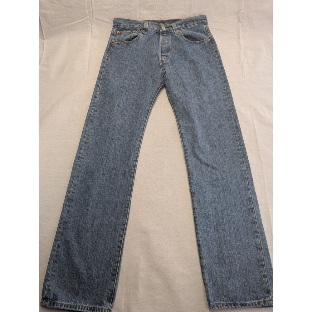 Y2K Heritage Workwear W33 L34 Levi's 501 NWT Straight Jeans Button Fly